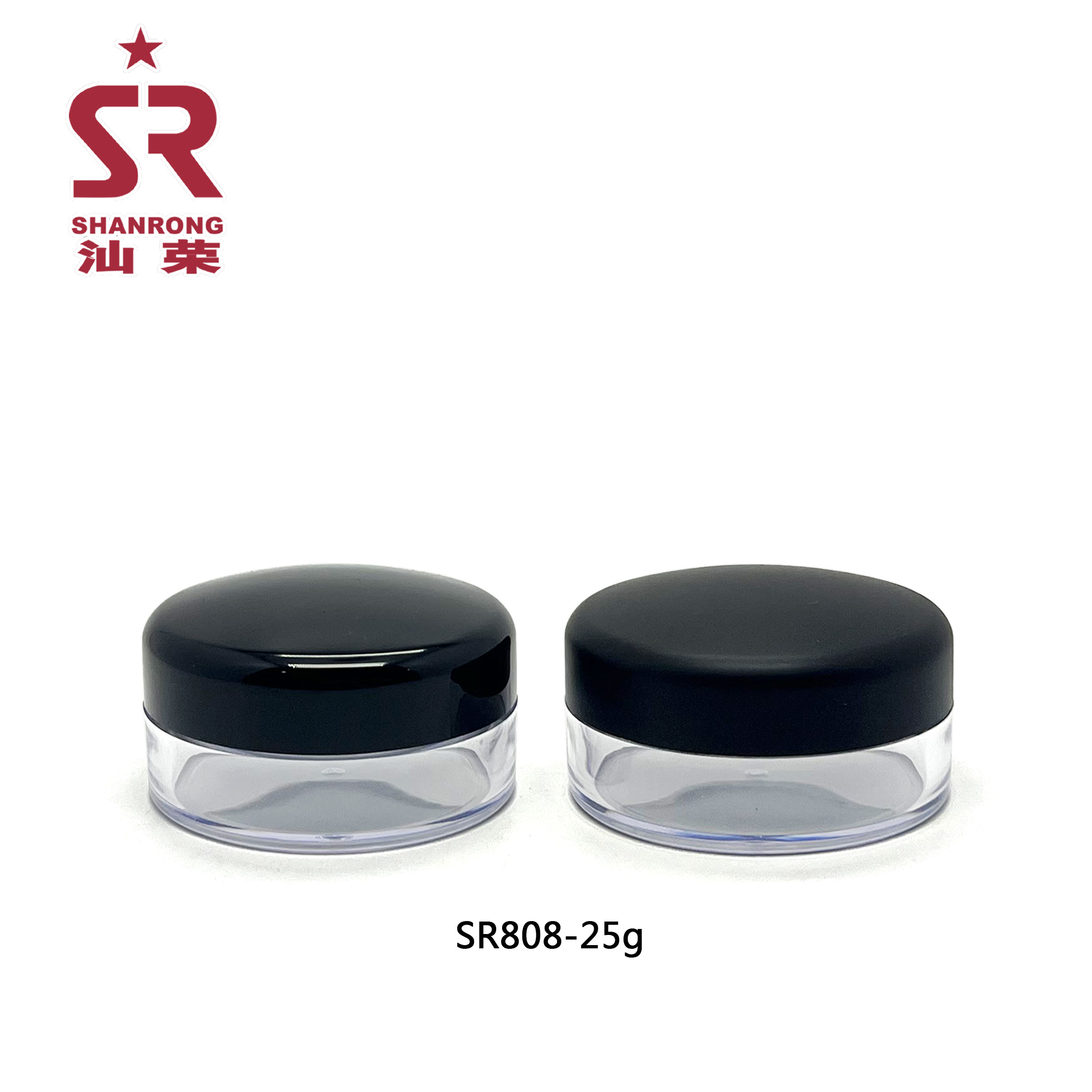 SR808 25g 圆形旋盖散粉盒 蜜粉干粉盒