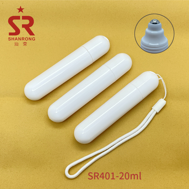 20ml PP钢珠防蚊走珠冰露滚珠瓶眼霜精华蚊叮消走珠瓶 带绳或不带