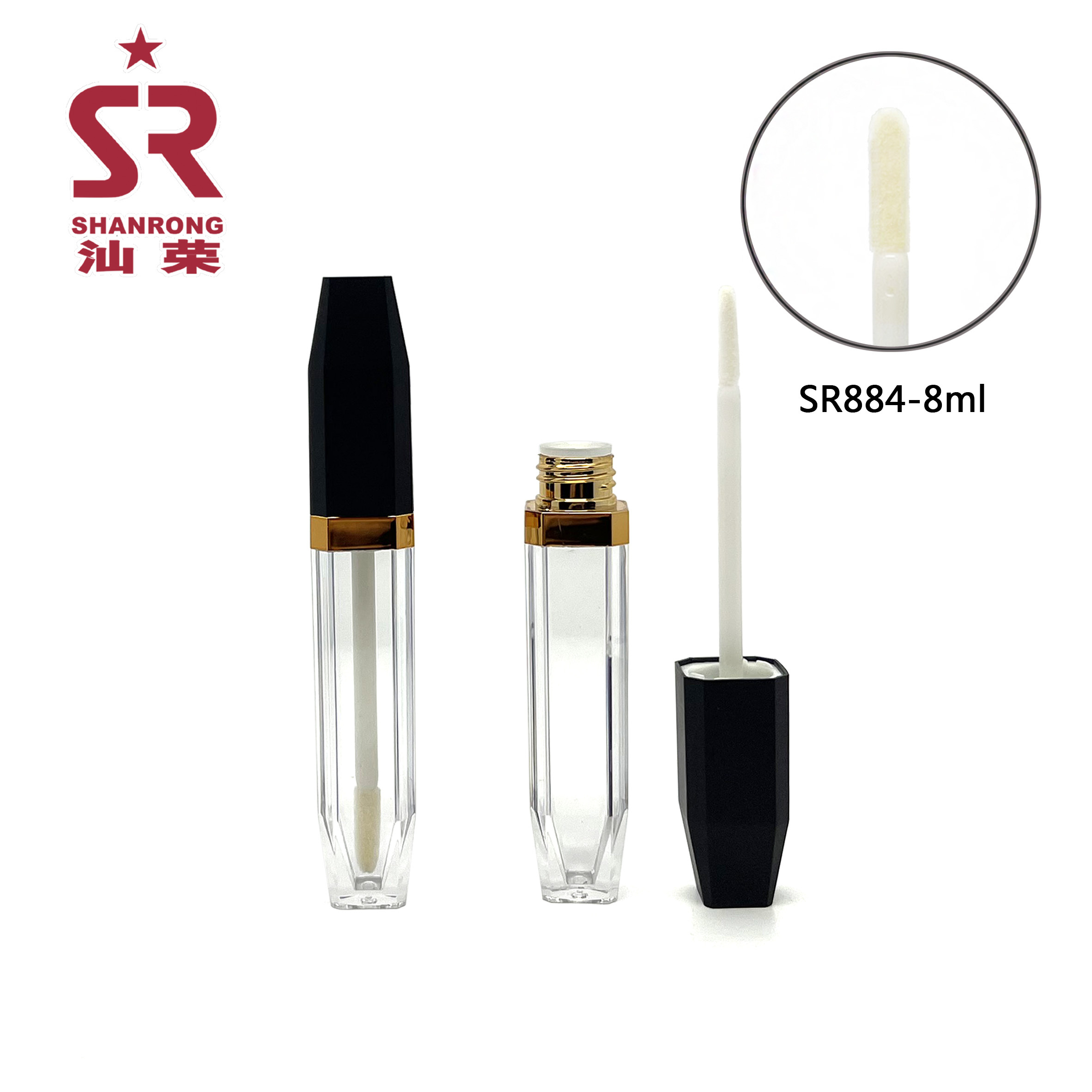 SR884 8ml 透明唇彩管 唇釉瓶