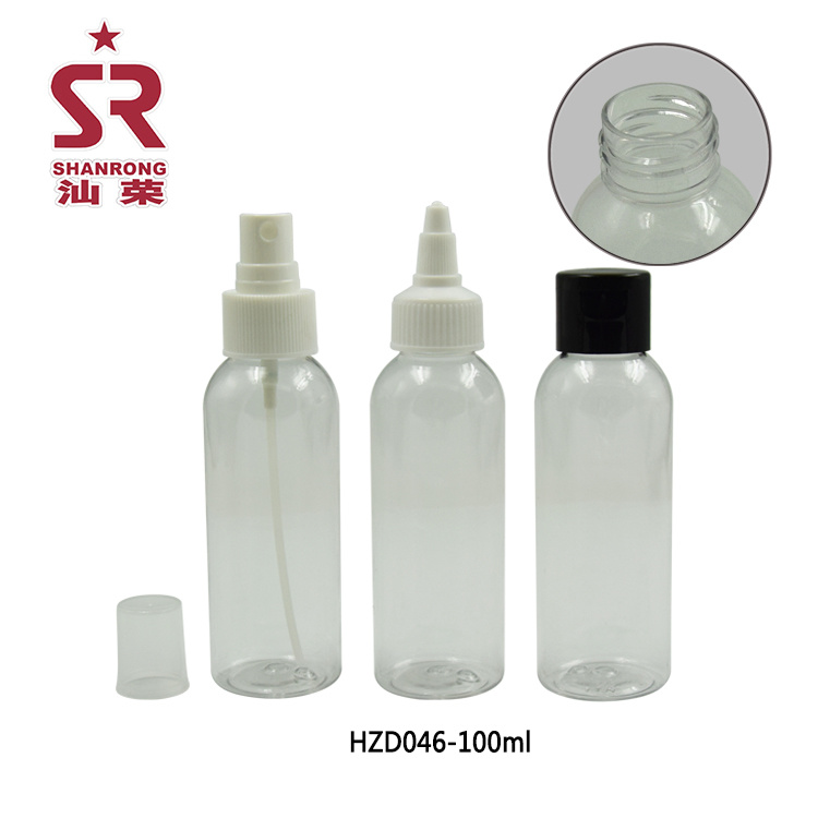 HZD046 100ml 24牙口径 PET 喷雾瓶 酒精瓶