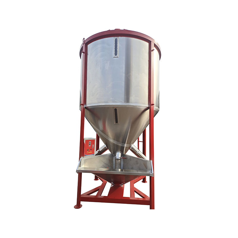 Vertical plastic mixer