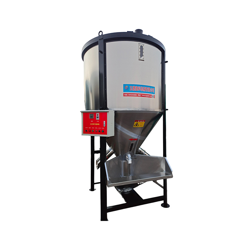 Vertical plastic mixer