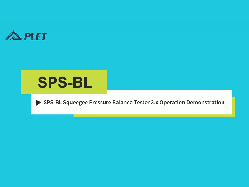 SPS-BL Squeegee Pressure Balance Tester 3.x Operation Demonstration