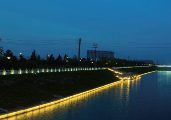 Baotou City Qingshan District Sidaosha River Landscape Lighting Project