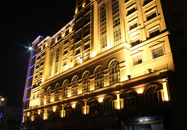 Bank Building Illumination