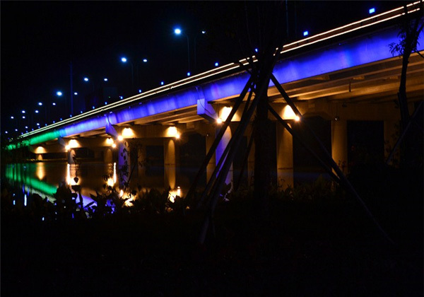 Lianyungang Qingkou River Bridge Lighting Project 3