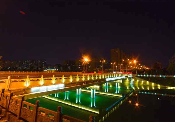 Baotou Sidaosha River Landscape Lighting Project