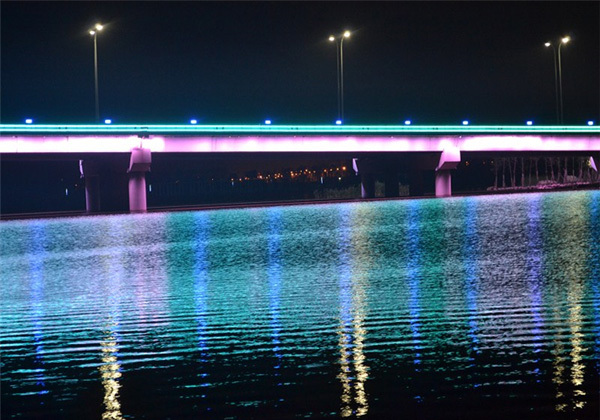 Lianyungang Qingkou River Bridge Lighting Project 1
