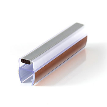 Glass door strip