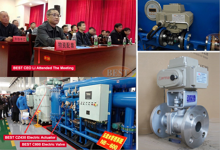 Ship ballast water management system 【BWMS】uses the electric valve of our company C800-40BF Electric valve is used in BWMS system