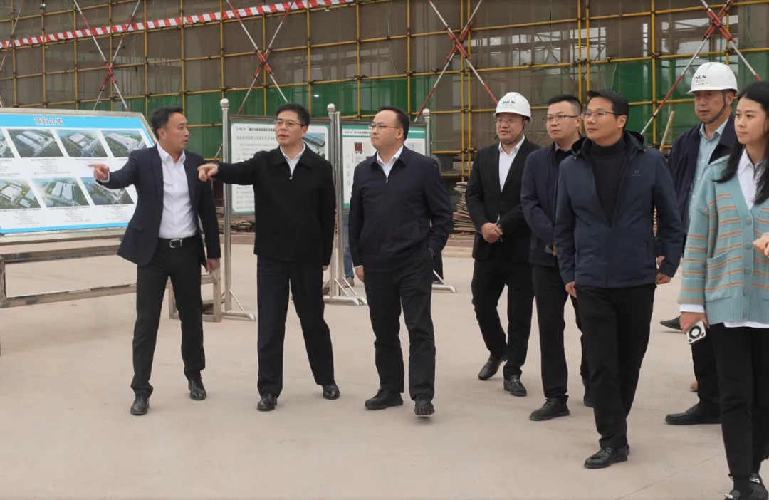 热烈欢迎重庆市政府副秘书长全伟、江津区委常委/区政府副区长吴丙山一行领导莅临重庆九能新能源智能电力设备研发及制造项目考察调研