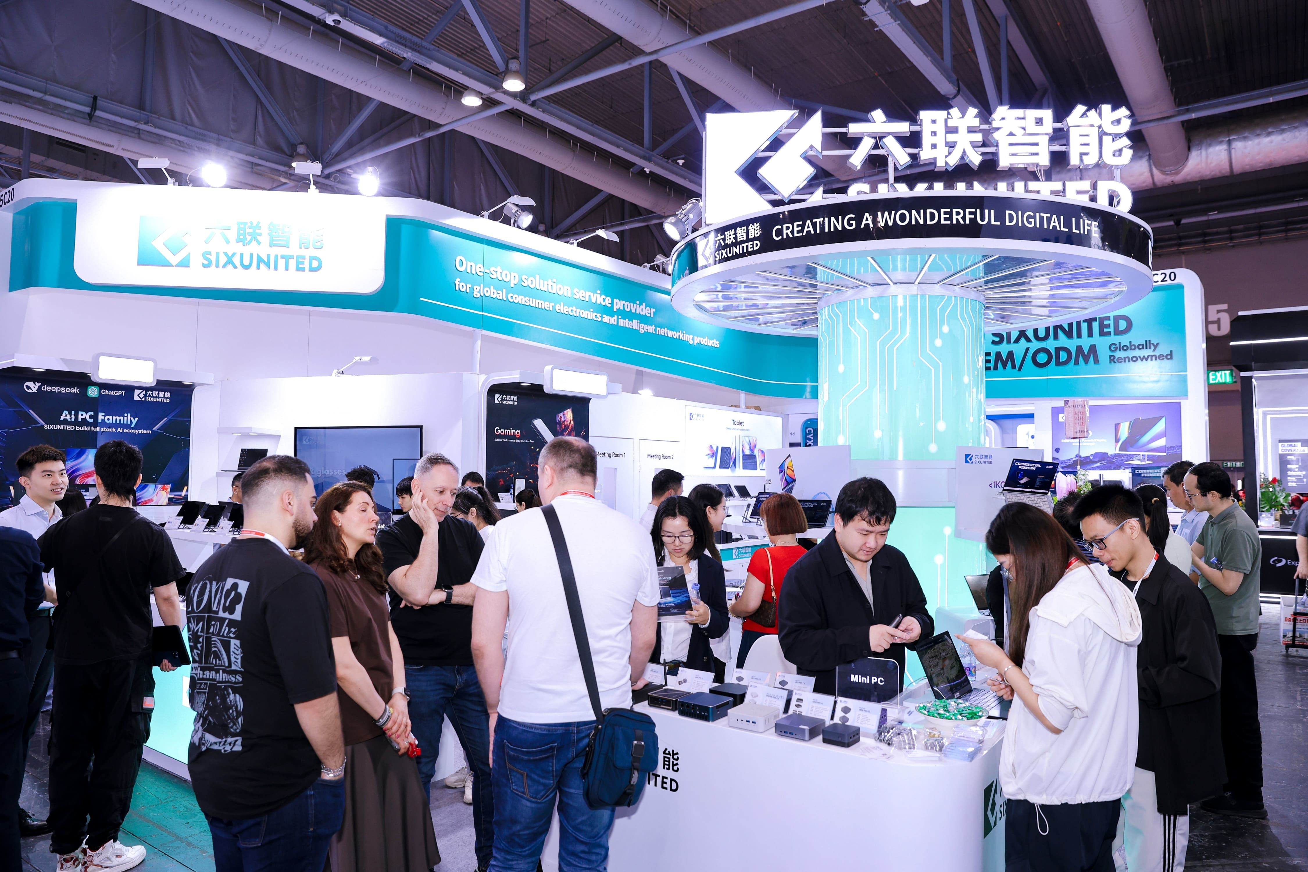 六联智能再度闪耀2025香港环球资源移动电子展，以“AI+”构建智能终端新生态！