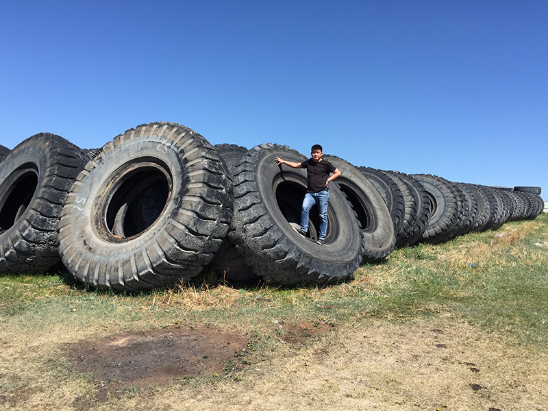 Waste tires