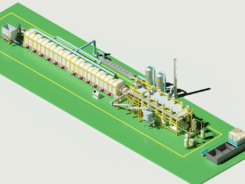 Full Continuous Pyrolysis Plant