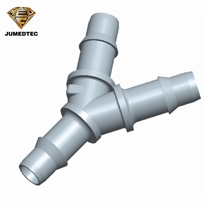 OEM/ODM Plastic Reducing Easy Assembly Hose Barbed 3 Ways Wye Reduction Tube Fitting Barbed Y Shape Reducer Connector