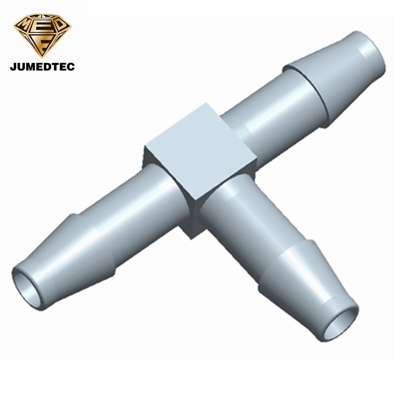 Factory Wholesale T Shaped Equal Plastic 3 Ways Hose Tube Barbed Reducing Tee Connector