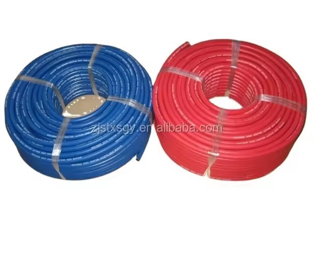 High quality 8MM EPDM rubber oxygen hose and acetylene hose for gas welding and cutting applications, DURABLE AND GOOD QUALITY