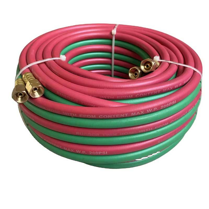 PREMIUM QUALITY 300PSI EPDM RUBBER TWIN WELDING HOSE 1/4