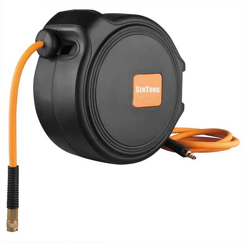 Plastic Retractable Air Hose Reel with 3/8