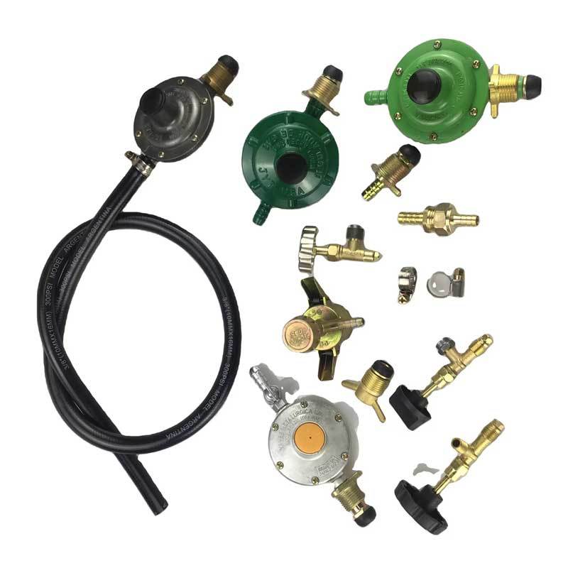 Factory Supply Flexible Gas Hose with Regulator & Clamps for Bolivia Market, Home Cooking Gas Hose Sets and Gas accessories