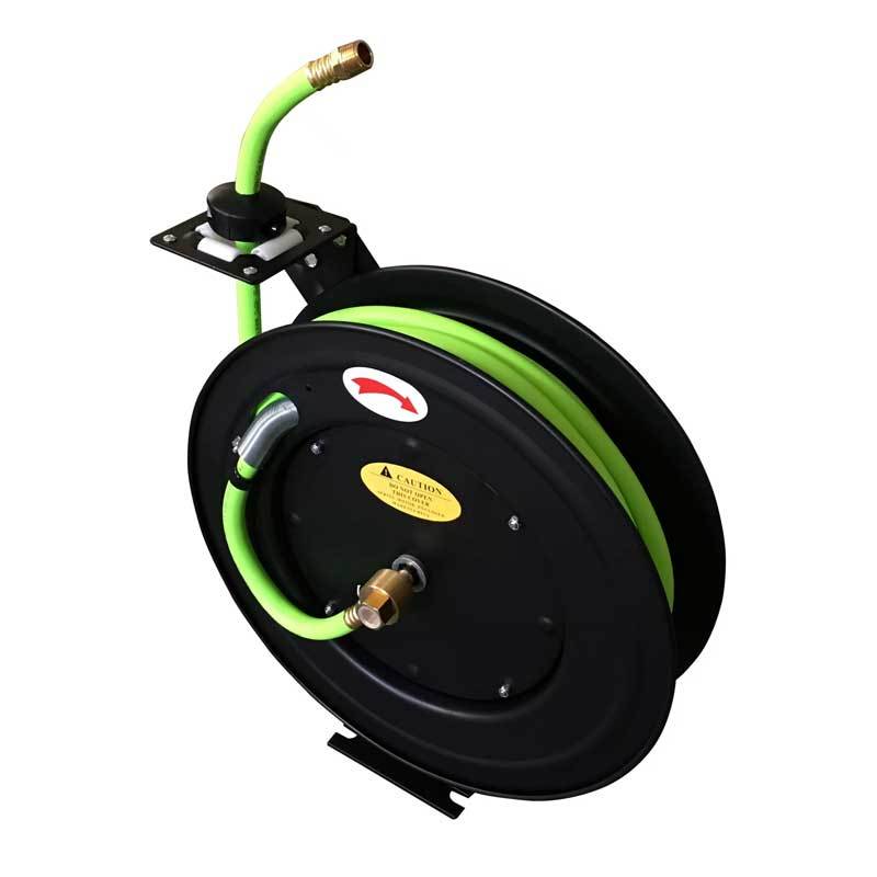 DURABLE AUTO RETRACTABLE STEEL HOSE REEL with 3/8
