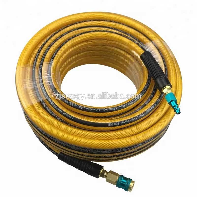 Extremely Flexibility and Lightweight High Flow Hybrid PU Air Compressor Hose 3/8