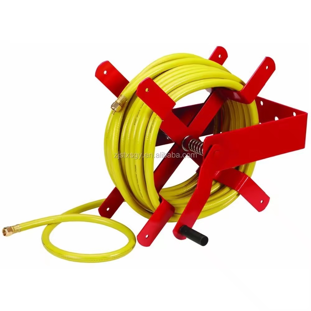 Heavy-Duty Manual Air Hose Reel for 50ft and 100ft air hose coiling, air hose reel, manual hose reel