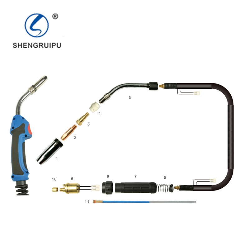 SRP24KD Air Cooled MlG/MAG Welding Torch