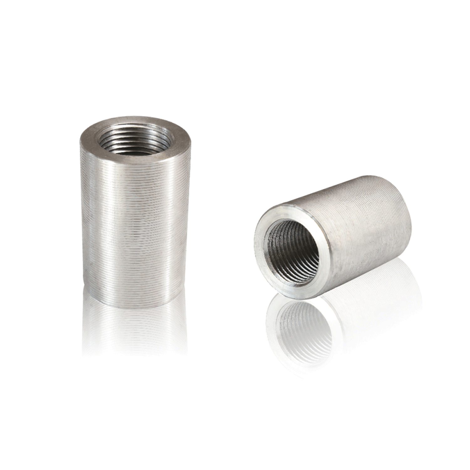 Parallel threaded coupler for splicing rebars