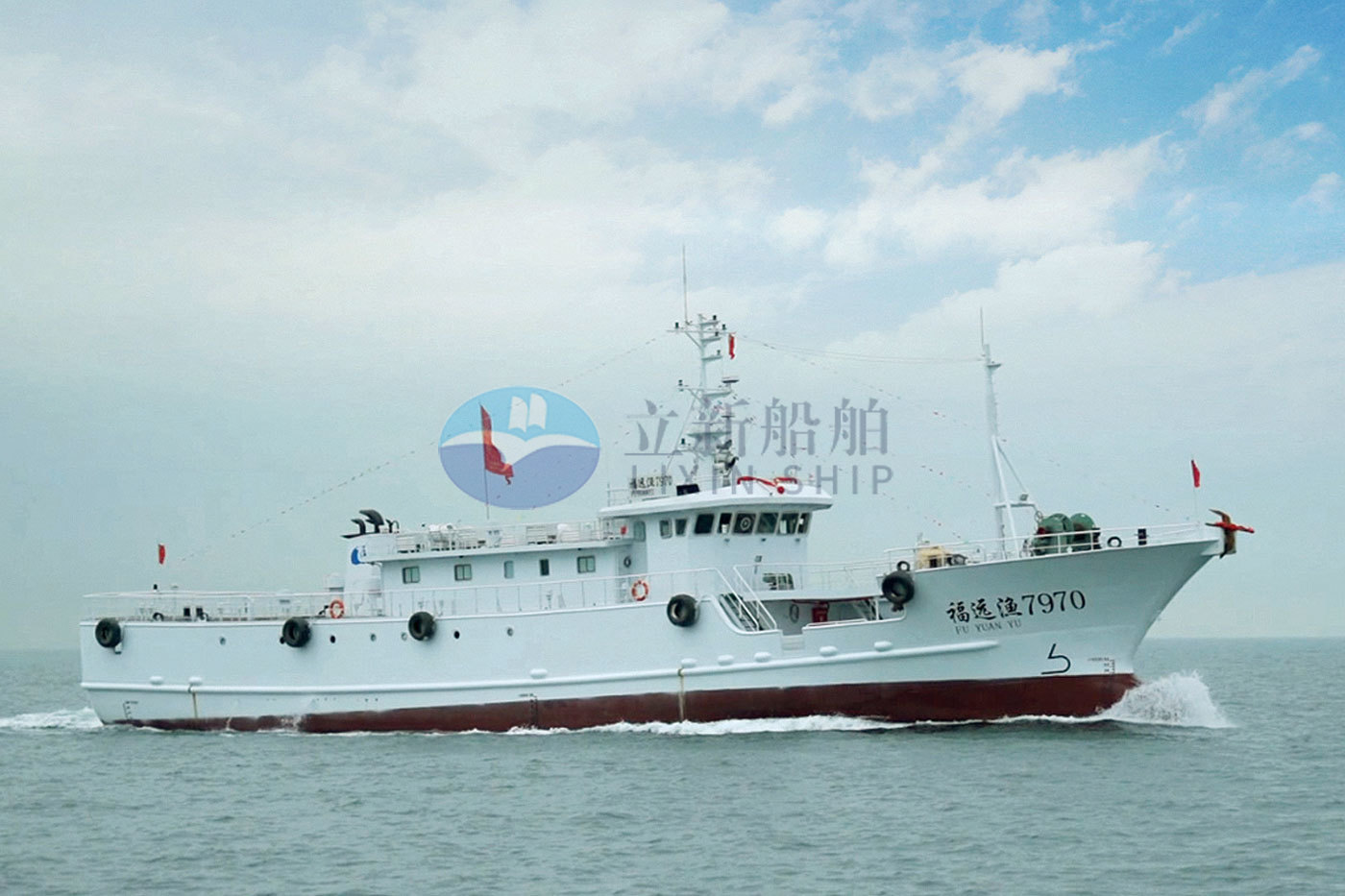 48.8-meter single-machine single-slurry ocean-going longline fishing vessel