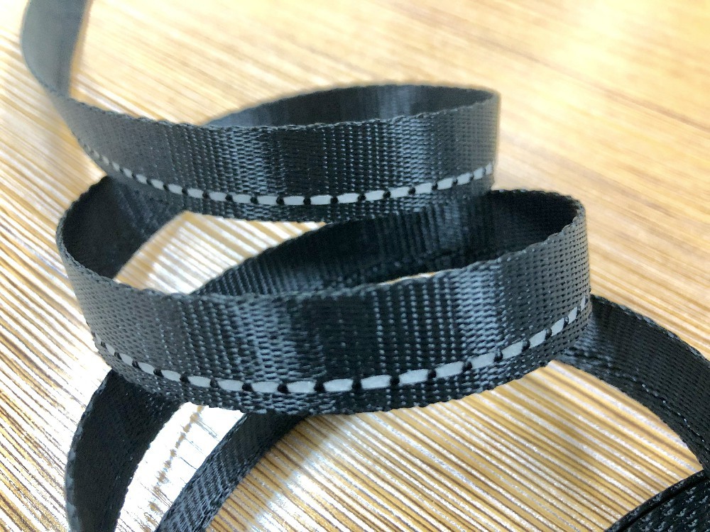 B031珠纹间色间反光条织带