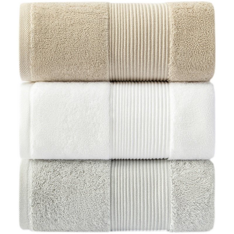 Pure cotton hotel bath towel Household pure cotton absorbent high-end cotton wrap towel oversized towel