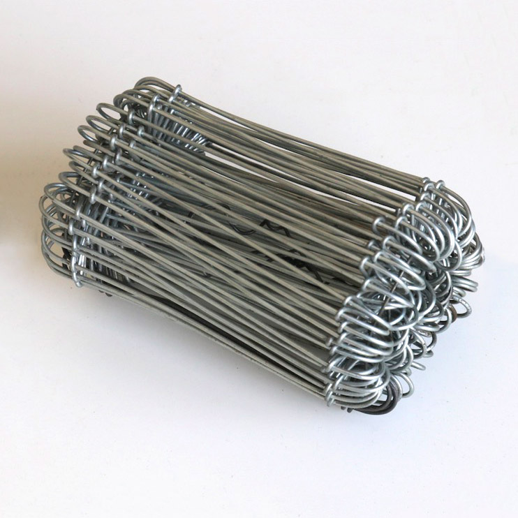 Galvanized double loops tie wire