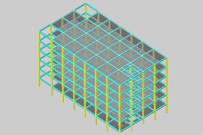Steel structure office building