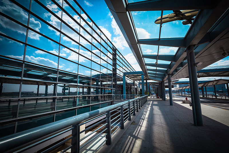 Steel structure corridor