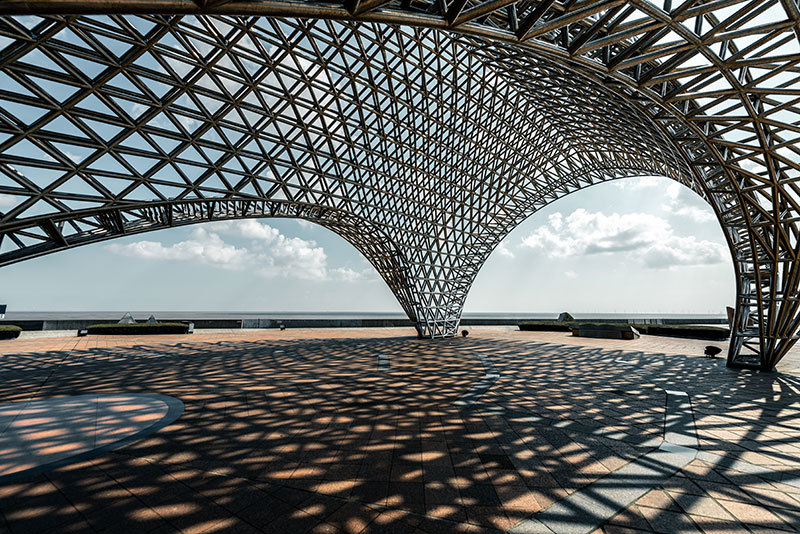Steel structure corridor