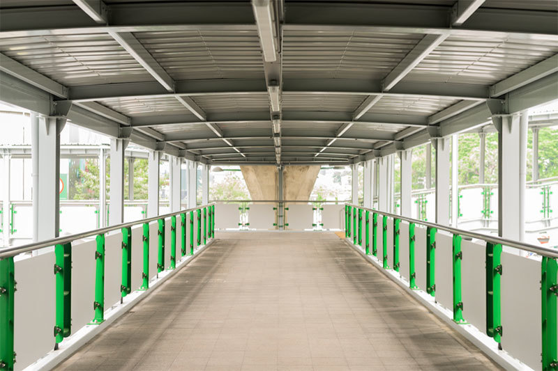 Steel structure corridor