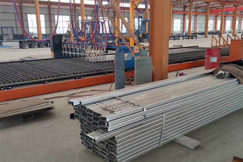 Processing and production of steel structure supporting products