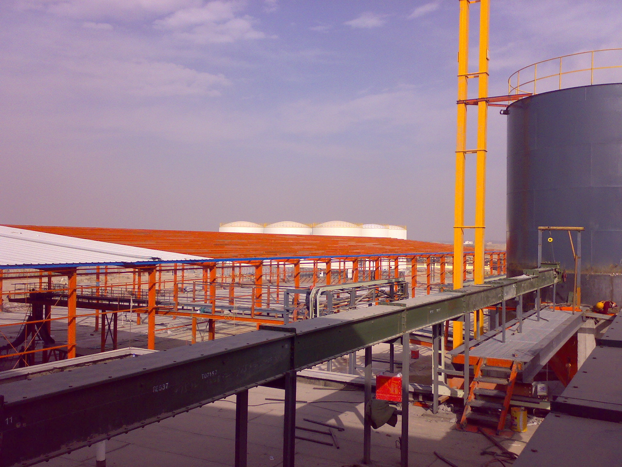 A grain and oil industry project site