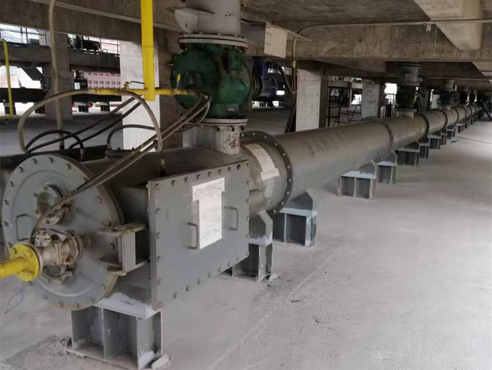 A steel smelting pressure conveying project site