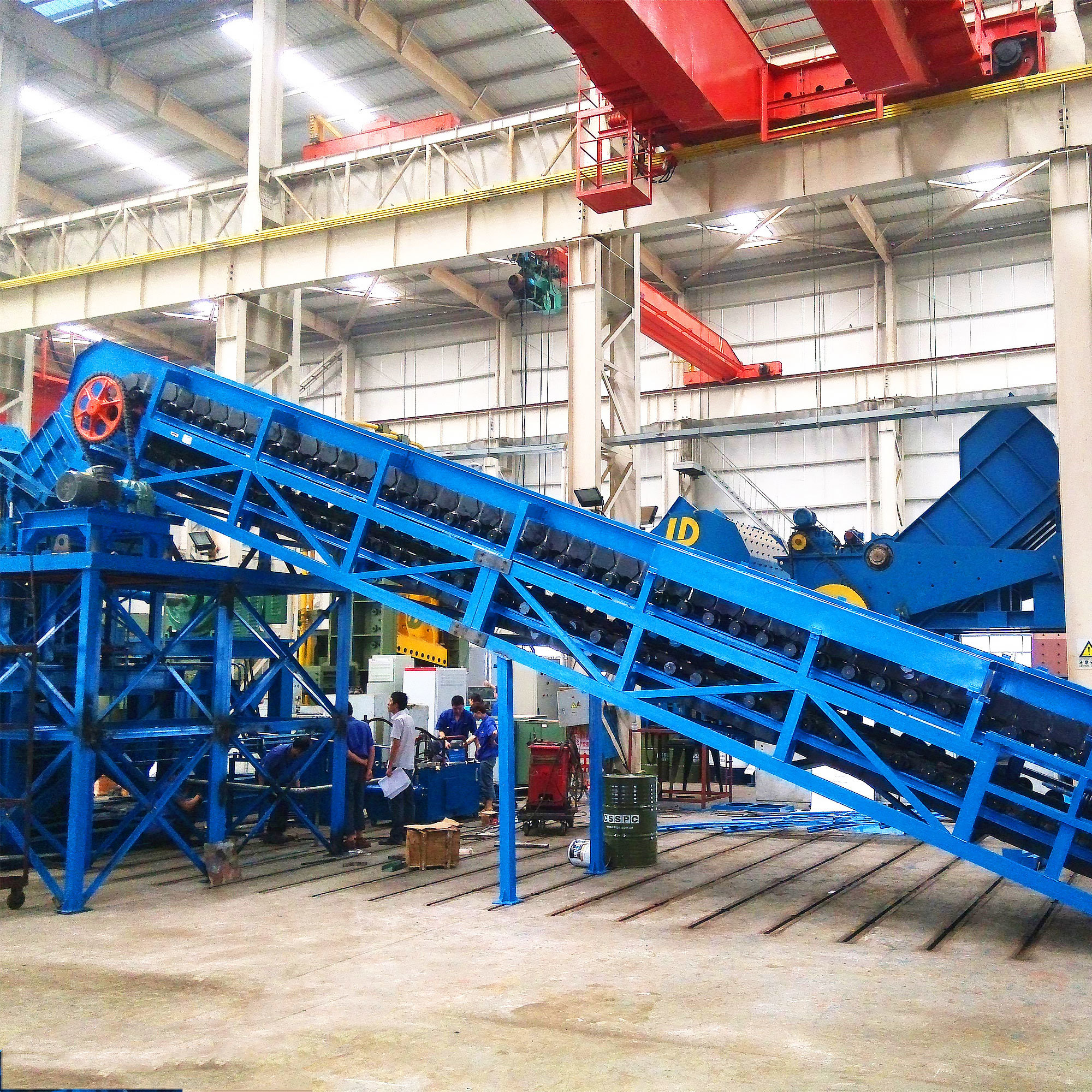 Factory Direct Sale BLT series Chain Plate Conveyor Bulk material Handling Equipment