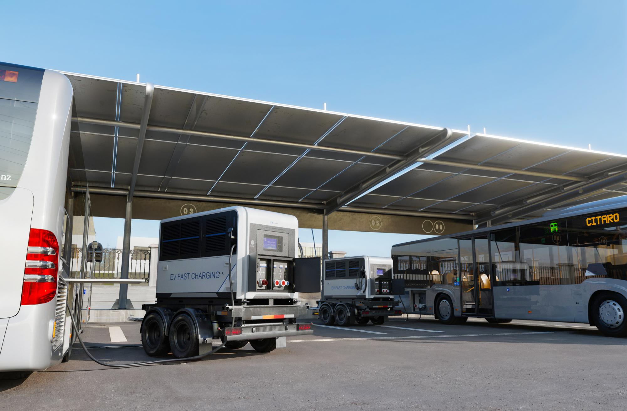  Charge mobile pour flotte urbaine 
