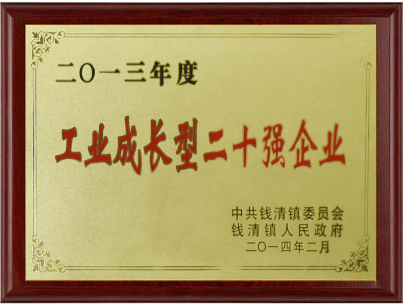 工业成长型二十强企业