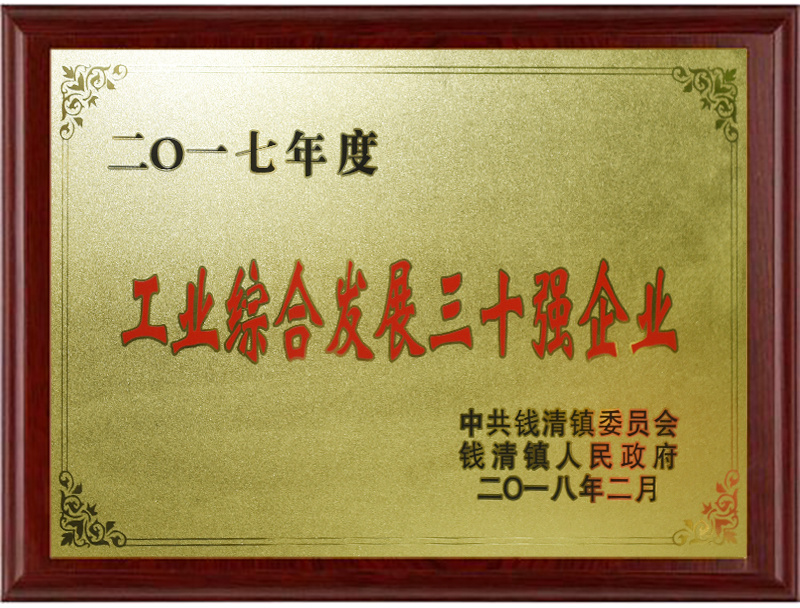 工业综合发展三十强企业