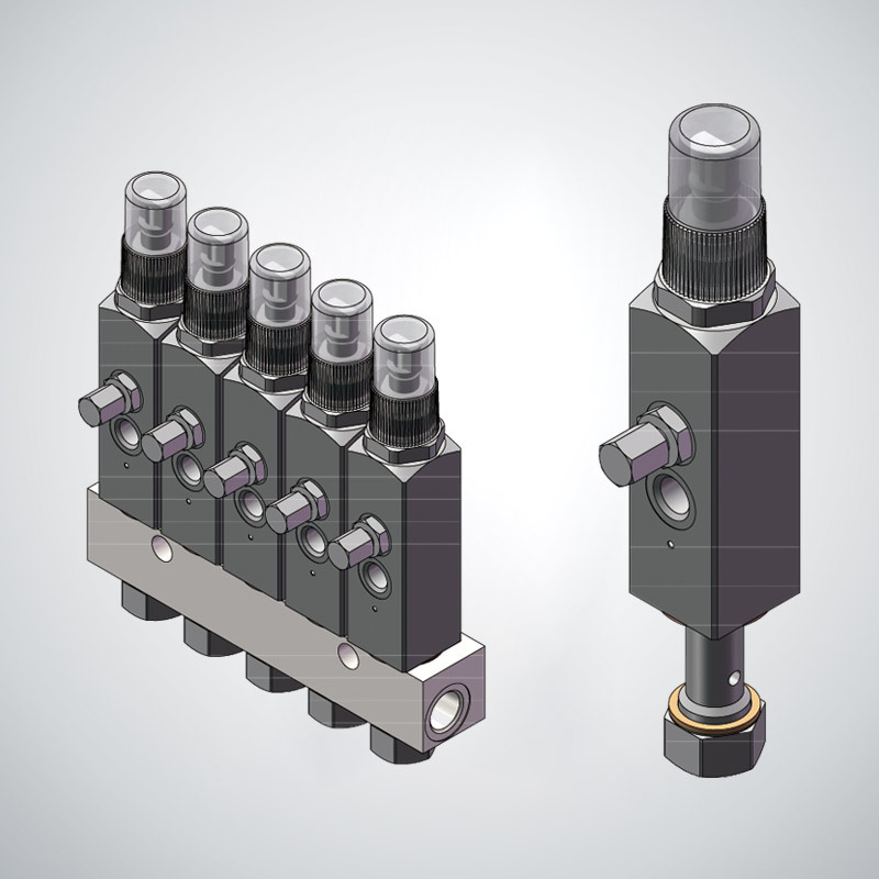 PG-SL-1R single line oil injector