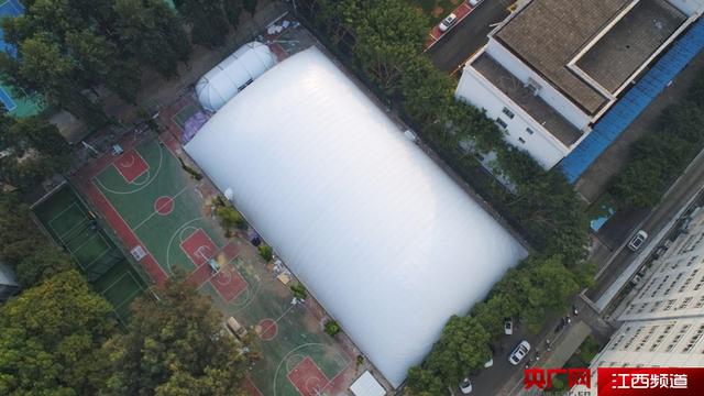 伊德气膜捐赠的江西理工大学气膜体育馆，举行揭牌仪式