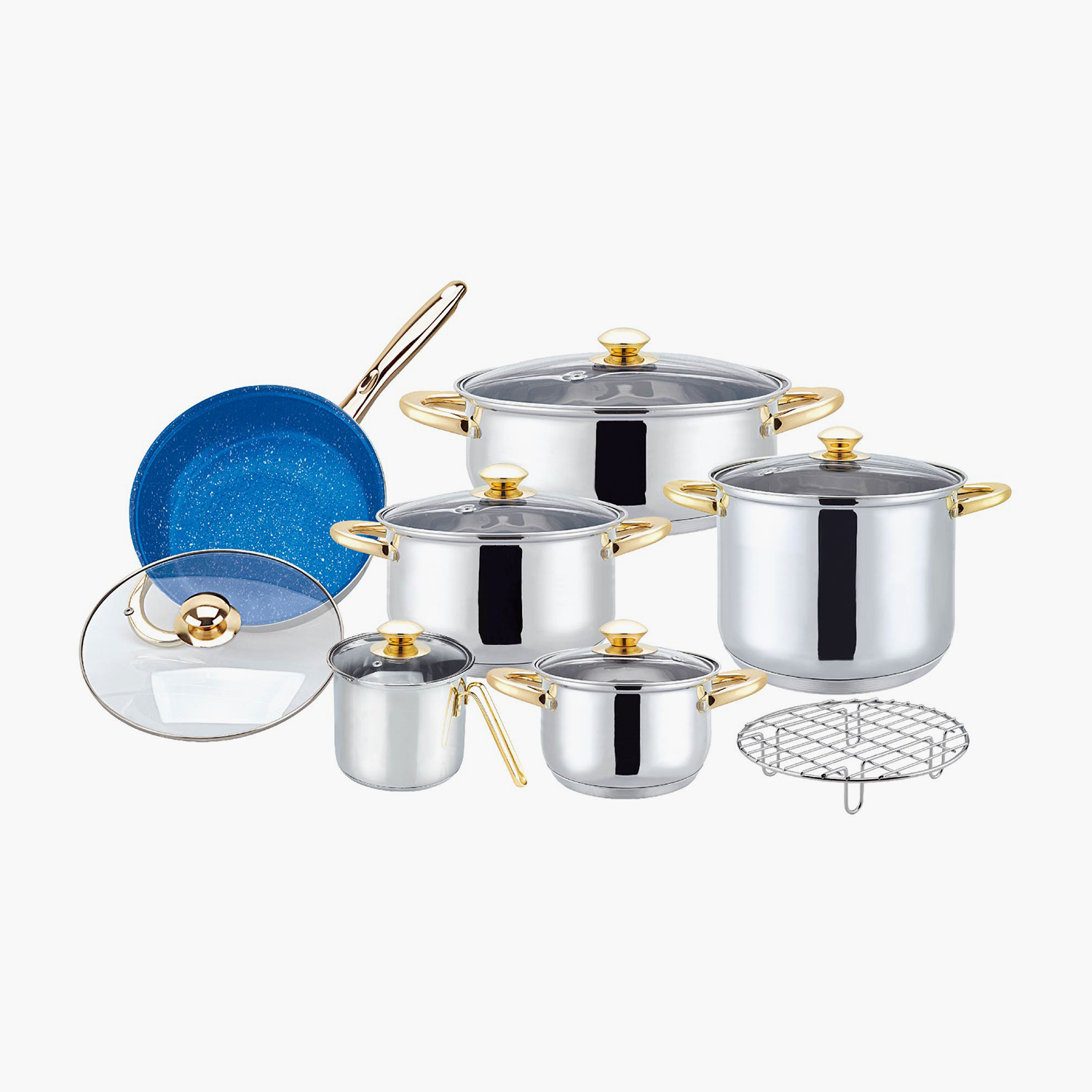 Cheap Wholesale Cookware 13 Piece Set