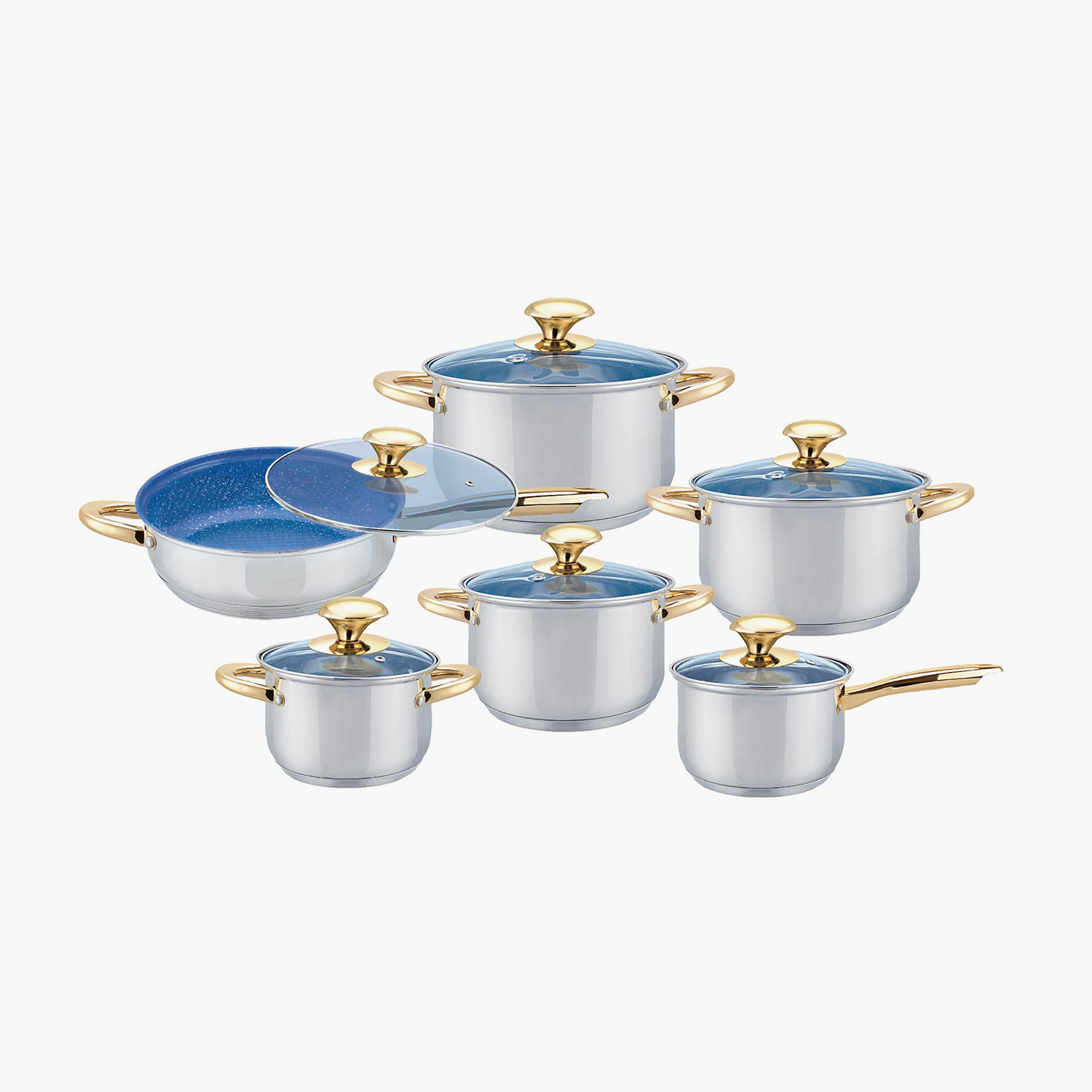 4 Layer Stainless Steel Cooking Pot Set
