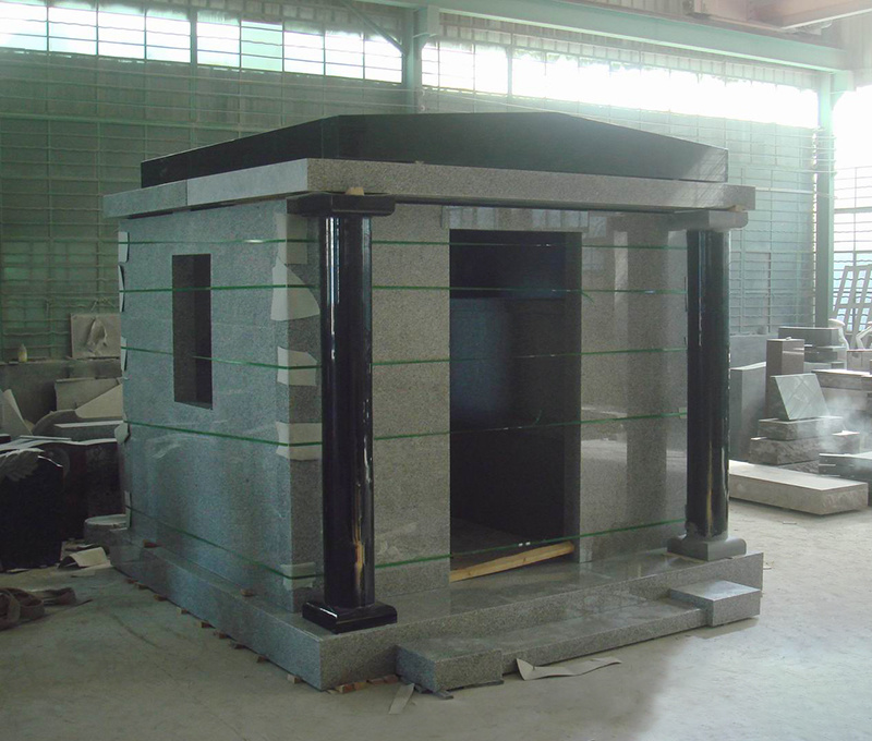 Newest Limestone slab mausoleum for sale