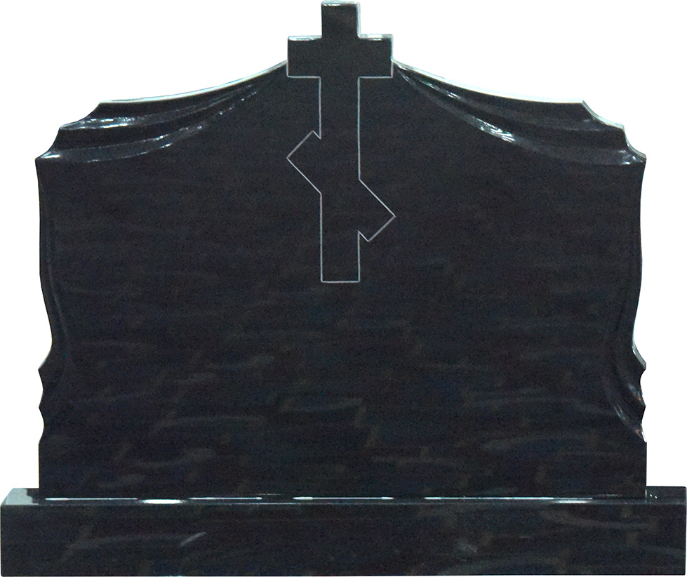 Customized Russian Laser engraved headstone in china manufacturers